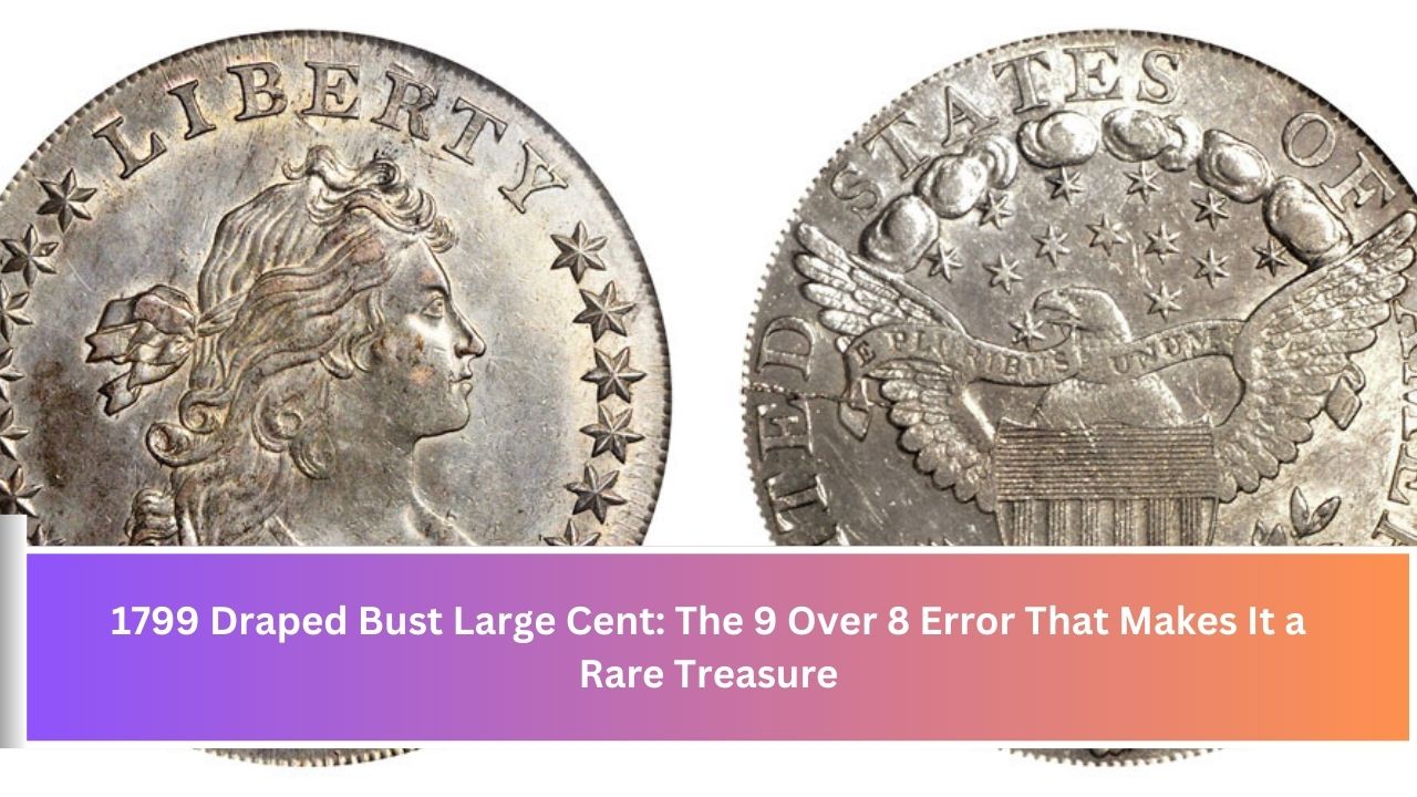 1799 Draped Bust Large Cent: The 9 Over 8 Error That Makes It a Rare Treasure