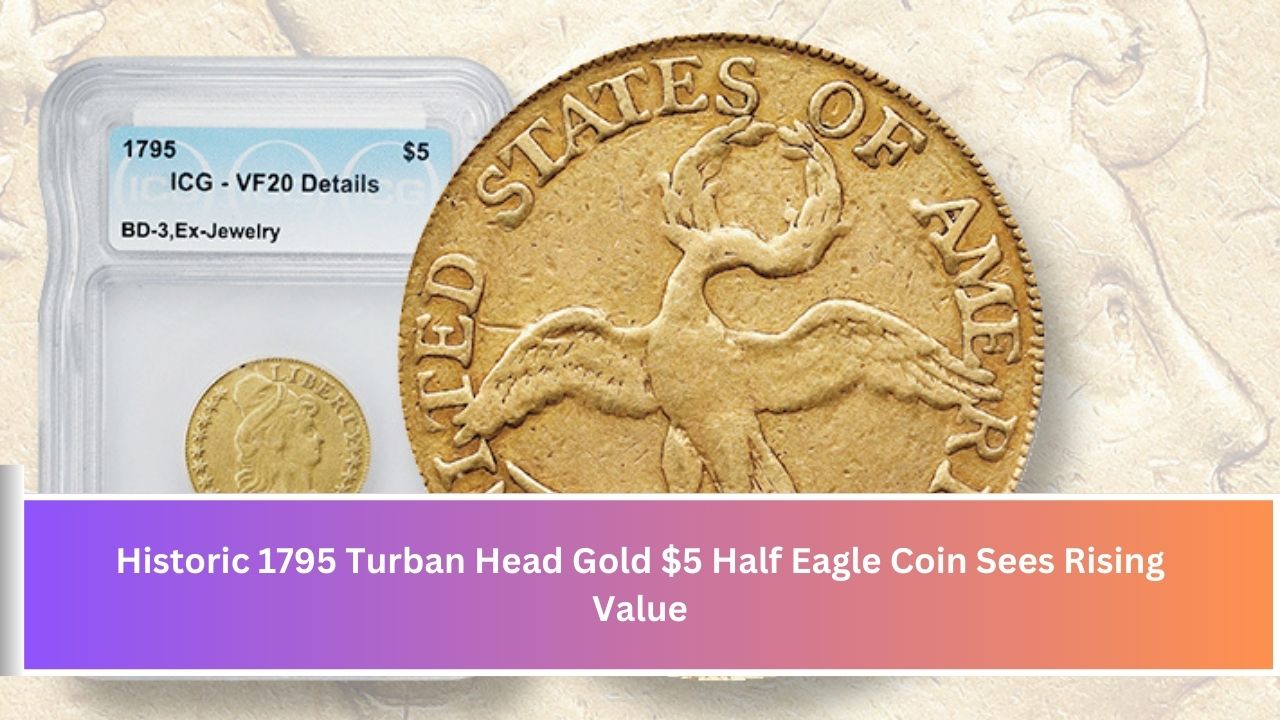 Historic 1795 Turban Head Gold $5 Half Eagle Coin Sees Rising Value